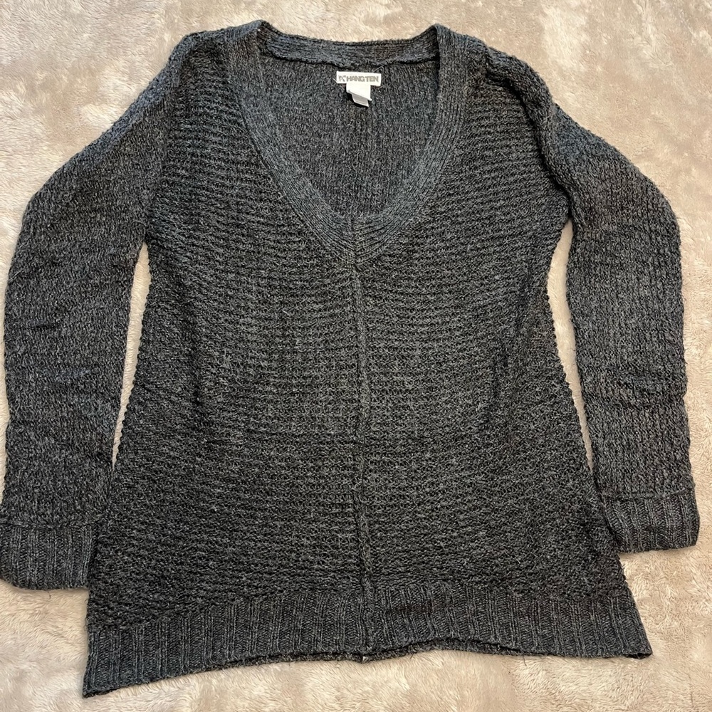 Gray Women’s Pullover Acrylic Sweater - Hang Ten